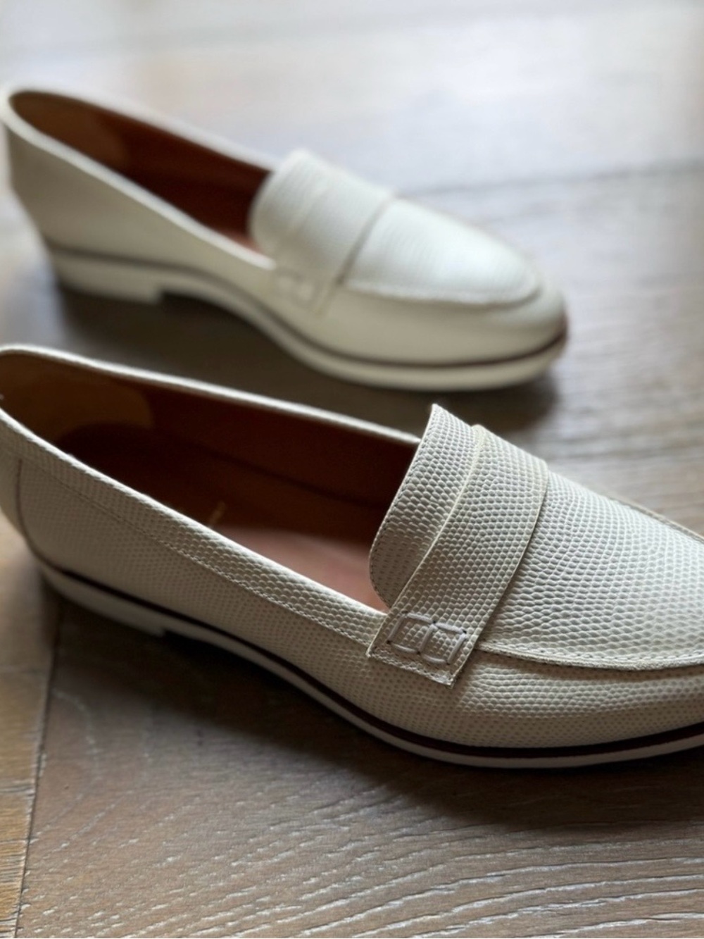 Fendi Cream Loafers with Timeless Elegance
